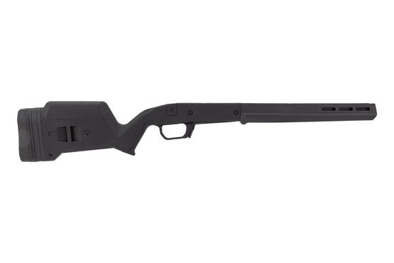 Hunter Savage 110 Short Action Left Hand Stock from Magpul has a black finish